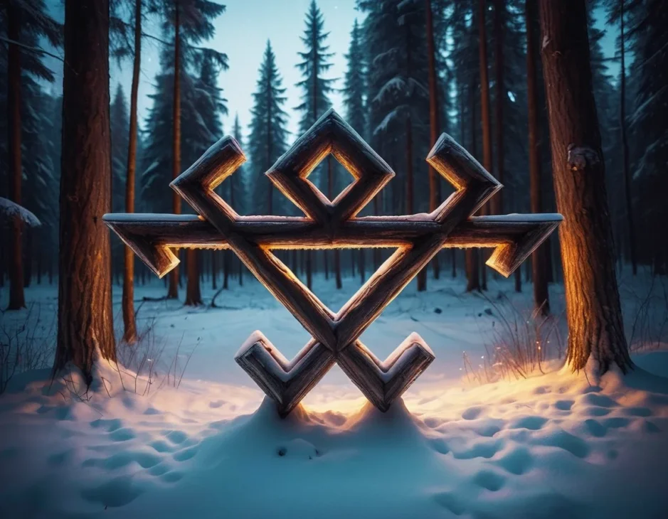 Символ Навник - священный знак Чернобога в славянской традиции