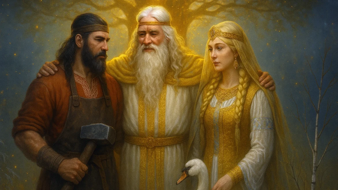 Сварог и Лада - первые дети бога Рода, создатели божественной семьи