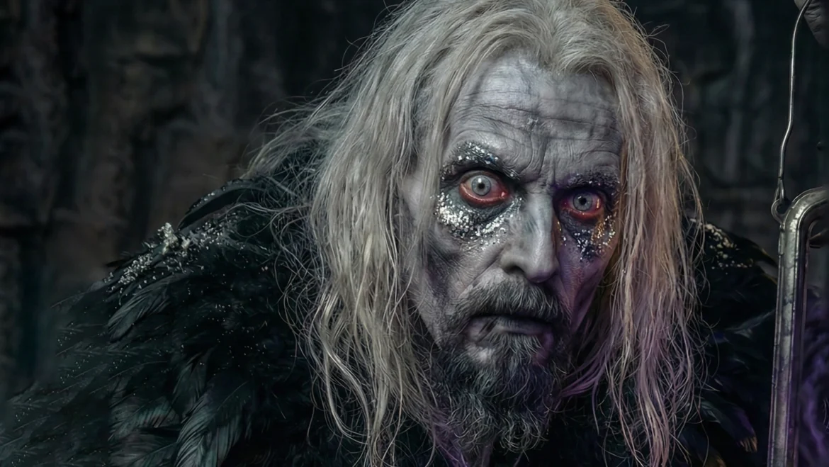 Зимний лес в ночь Карачуна: заснеженные деревья под звездным небом