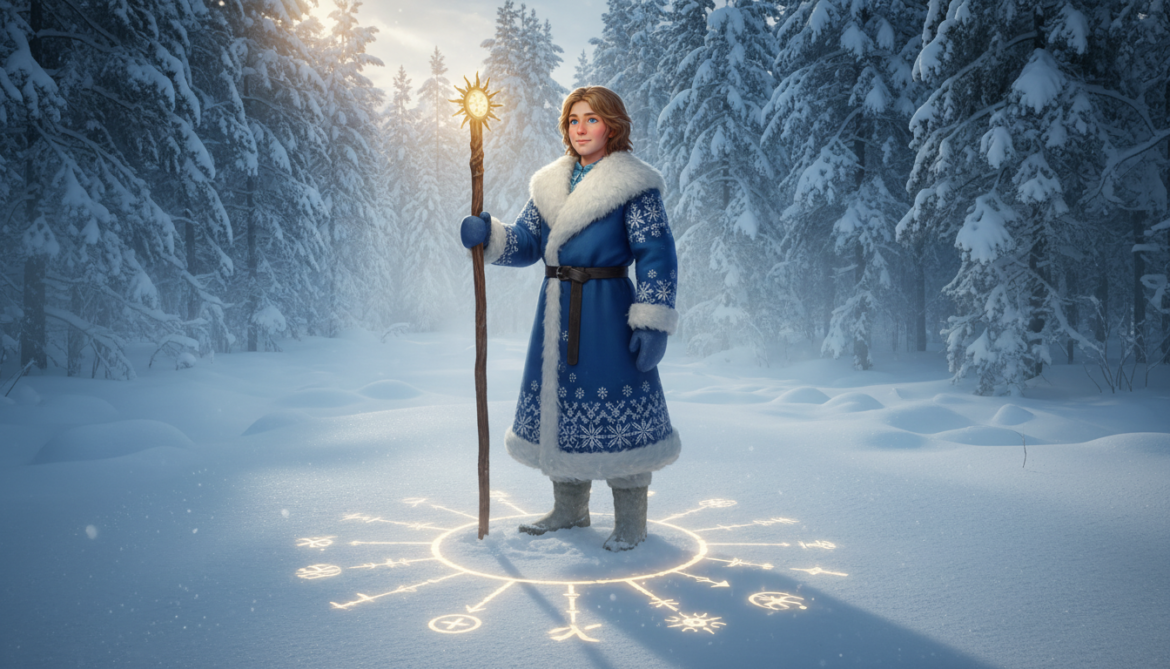 Волхвы славят Бога Коляду в зимнее солнцестояние — историческая реконструкция