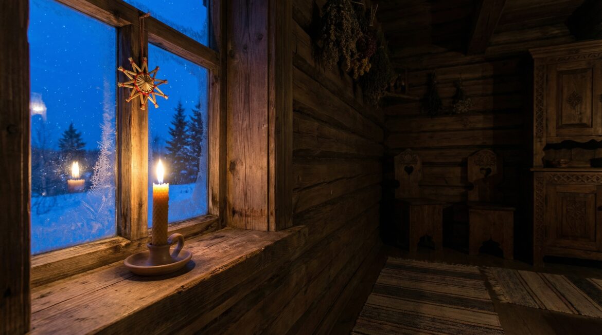 Защитные обряды в ночь Коляды: свеча у окна, чистый дом, спокойная тишина