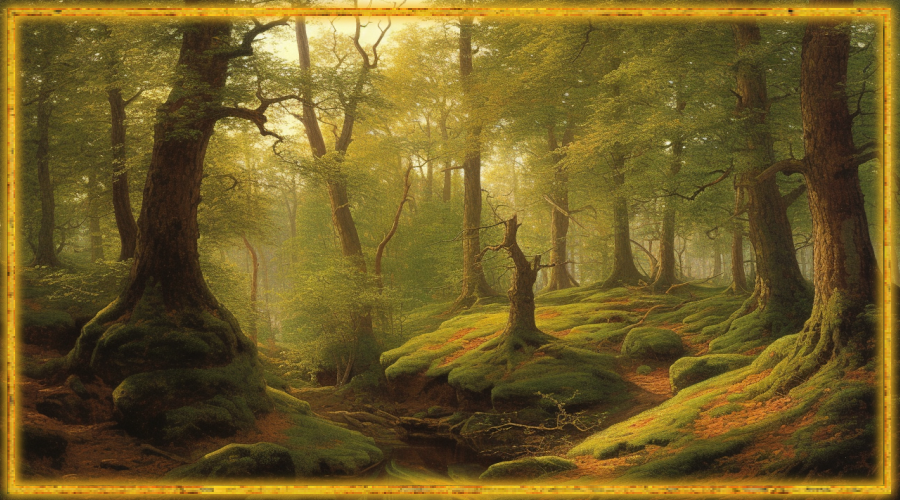 пейзаж, лес, скандинавский лес