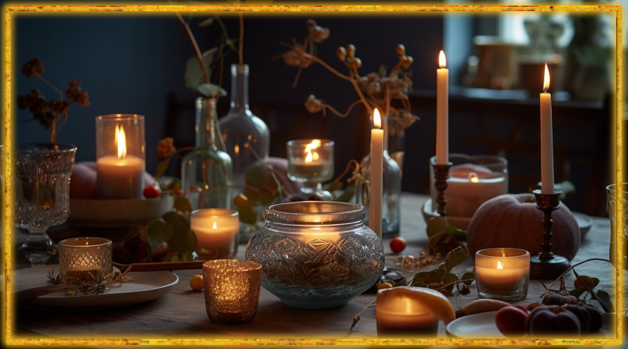 стол, свечи, скандинавия, культура 