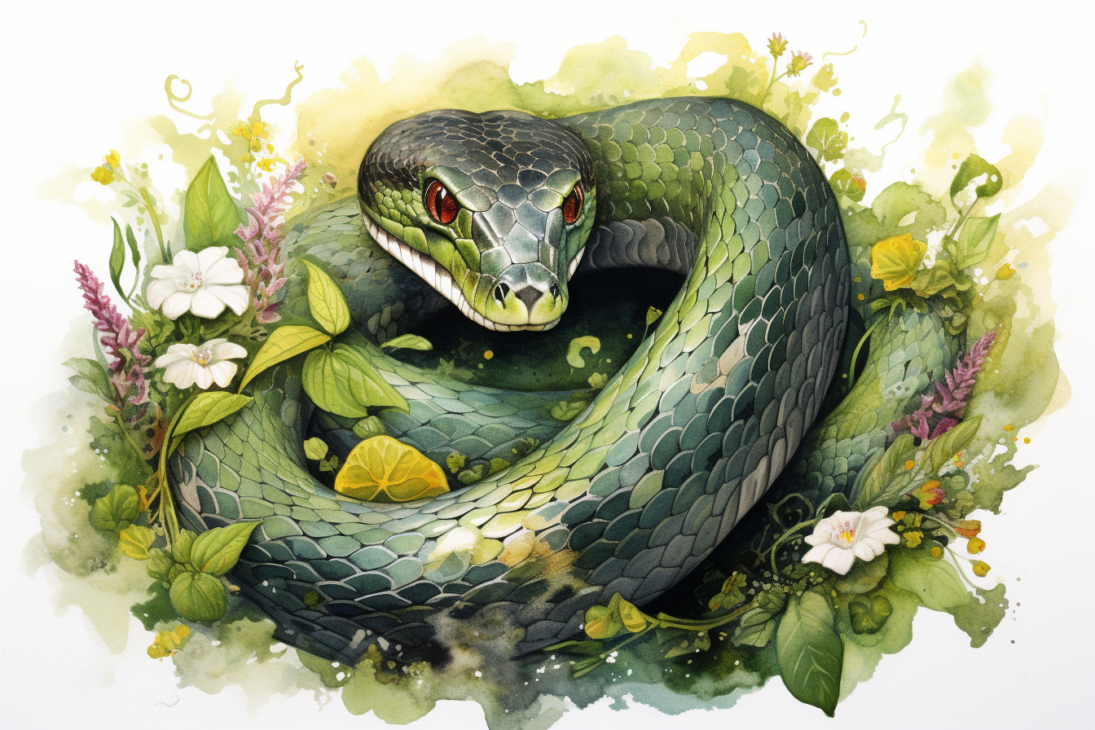 шипящий уж в календаре тотемных животных