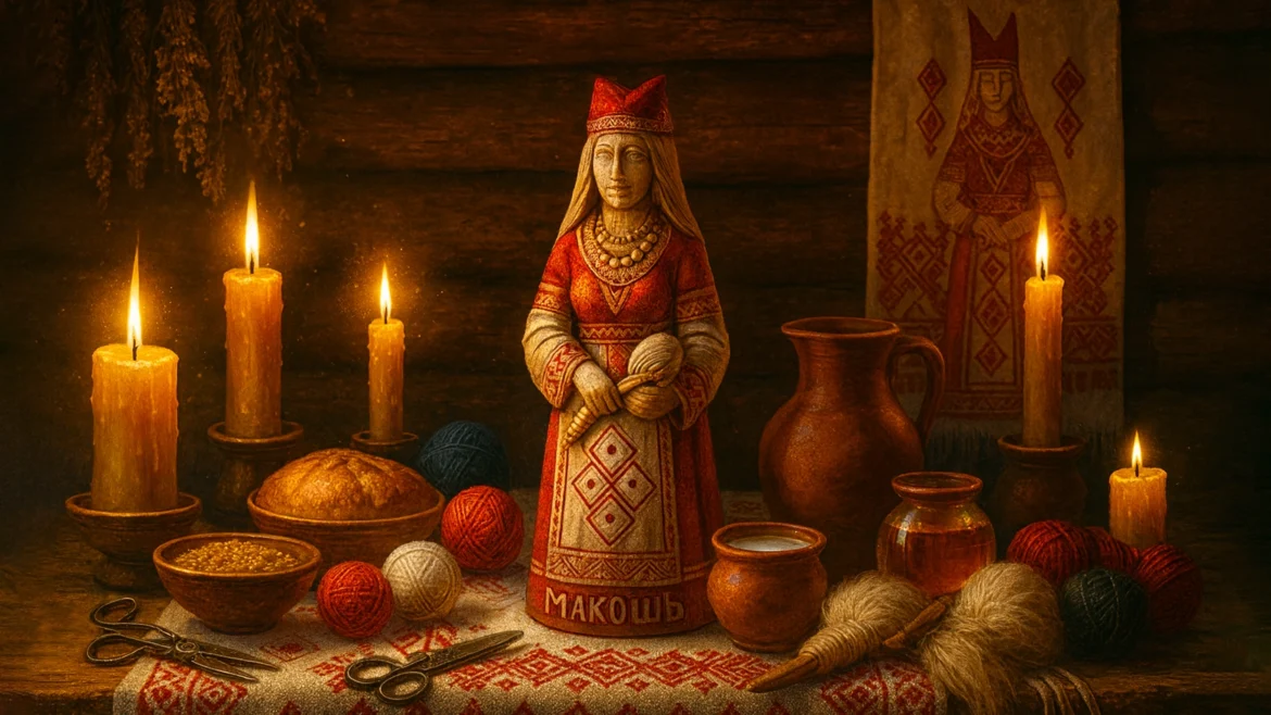 Традиционный алтарь для обращения к Макоши с подношениями