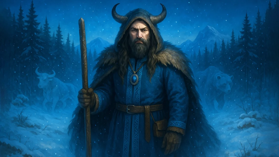 Бог Велес в день мороза