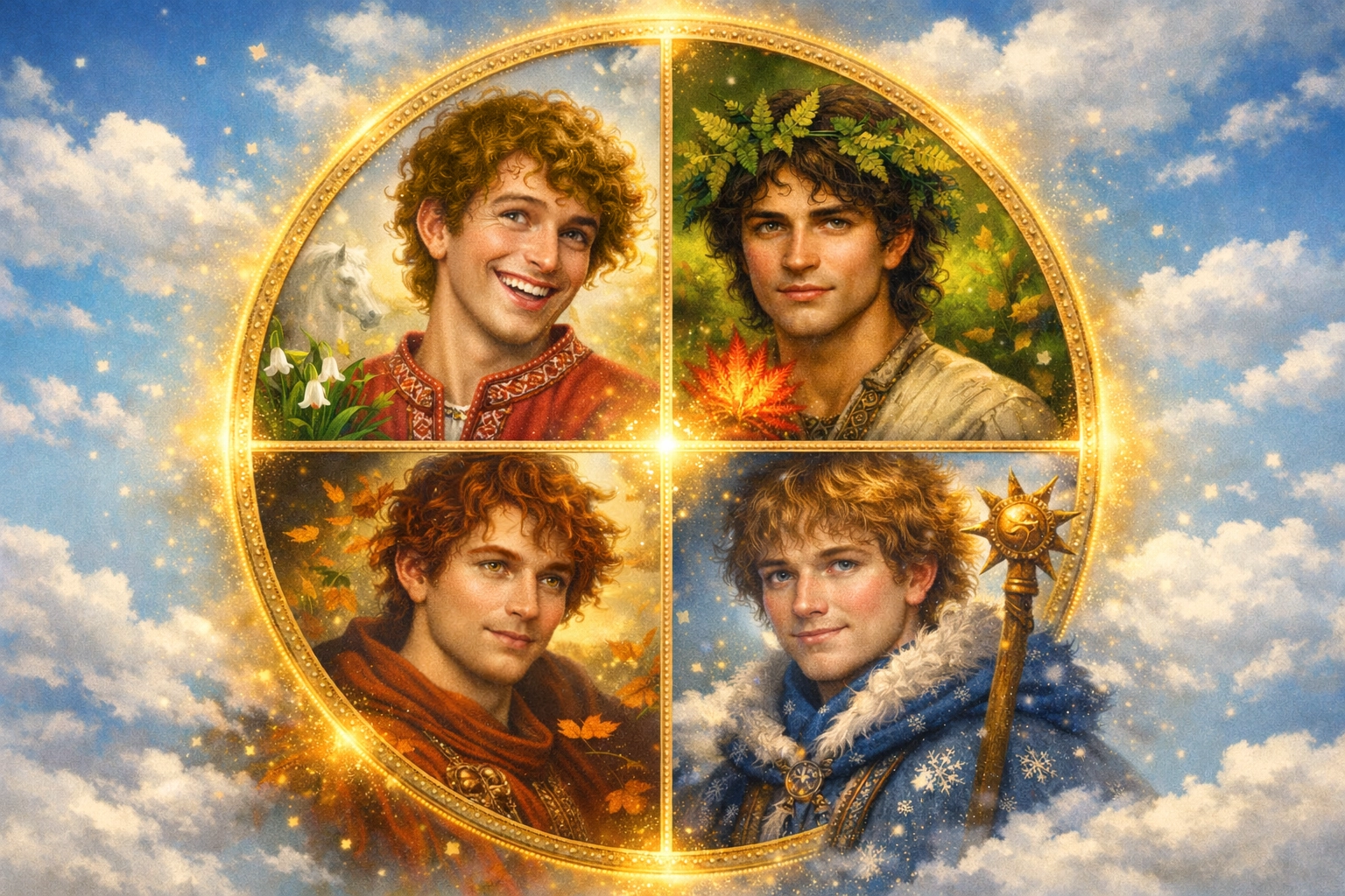 Современное святилище славянских богов в окружении вековых дубов