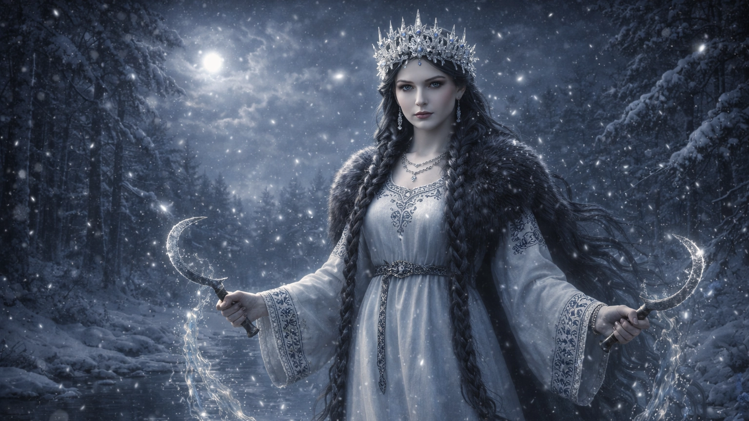 Морена (Мара): зимний лес, холодный венец и Навь, славянская богиня зимы и смерти